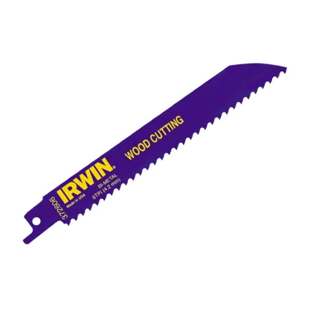 Irwin 10504150 Sabre Saw Blade 606R 150Mm Fast Cutting Wood Pack Of 5 5706915041507