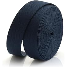 CRAFTMEMORE Heavy Cotton Webbing - Straps for Arts and Crafts, Luxury Bag Strap High Density Webbing 1 1/2 Inch x 2 Yards, Navy