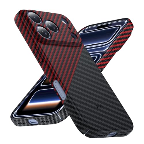 Coque iPhone 17 Pro aspect carbone avec MagSafe et pack de protection écran en verre