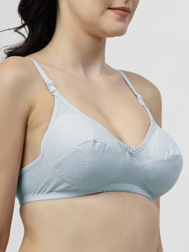 Image of Blue, Lemon, Green Wirefree Non Padded Polka Print Bra