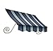 Awntech 3-Feet Charleston Window/Entry Awning, 44 by 24-Inch, Navy/Gray/White