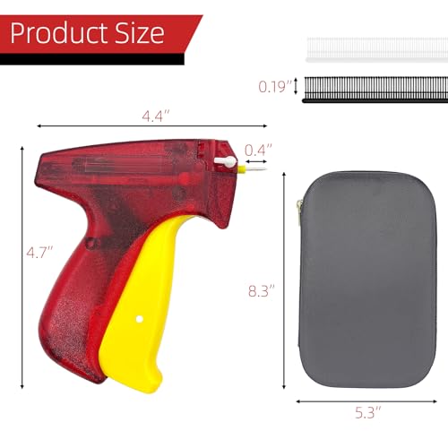 Image of 4323pcs Stitch Gun for Clothes with 4320 0.17 inch Fastener, 2 Needles & Case | Handheld Stitch Gun, Quick Clothing Fixer, Micro Tagging Gun, Sewing gun for Clothes Sewing Quilting Hemming