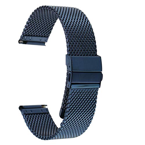 Bracelet de montre en maille acier pour le bureau et les sorties chic