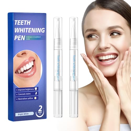 Image of Teeth Whitening Pen, Effective, Travel-Friendly, and Easy to Use Gel Whitening Pen, Teeth Whitener - Low Sensitivity (Pack of 2)