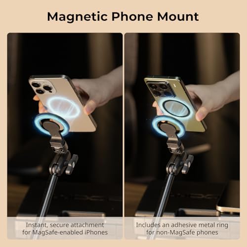 Image of SMALLRIG Desktop Clamp Magic Arm Kit for MagSafe for iPhone, 55cm / 21.6 inch | Two-Stage Adjustable Flexible Arm with Secure Grip for Smartphone, Webcam, Action Cameras - 5626