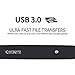 PANGQIE Portable SATA External Hard Drive HDD 2TB 1TB 500GB USB3.0 Ulra-Fast File Transfers for Windows, Mac and Linux (2TB, Black)