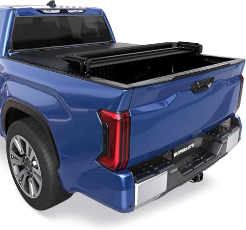KUIPERAUTO Soft Quad Truck Bed Tonneau Cover Compatible for 2007-2013