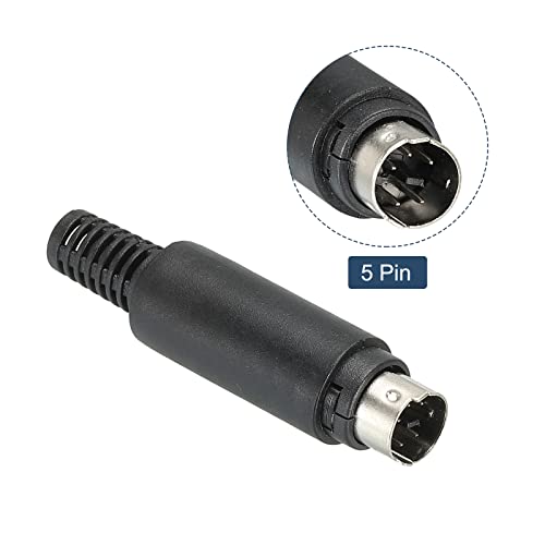 PATIKIL conector S-Video macho 5 pines pack de 2 miniatura 4