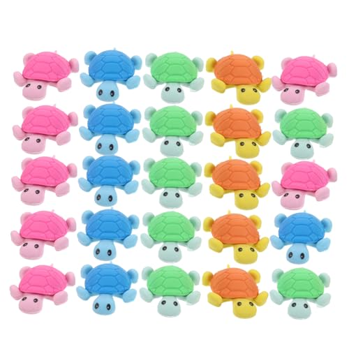 MINAOLULUS 36個小さなカメ型消し キッズ用 かわいい動物キャラクター 文房具 パーティー景品 学校や家で使える 学習やお絵かきに適したミニ消