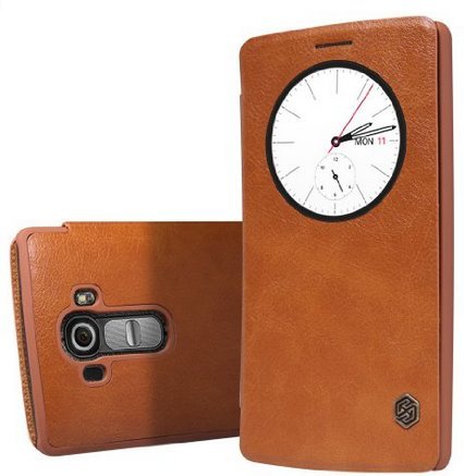 Quick Circle Case for LG G4 H815 H810 Nillkin Slim Flip Leather Cover Smart Sleep Wake Protection Shell for LG G4 5.5