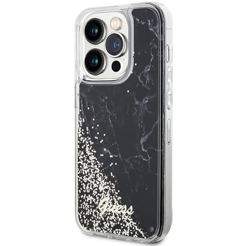 Guess Liquid Glitter Marble Coque pour iPhone 14 Pro 3666339127299 - vue 3