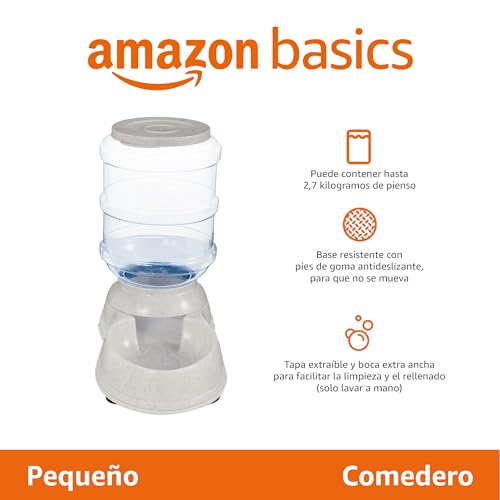 Amazon Basics Dispensador de comida, Pequeño transparente - imagen 2