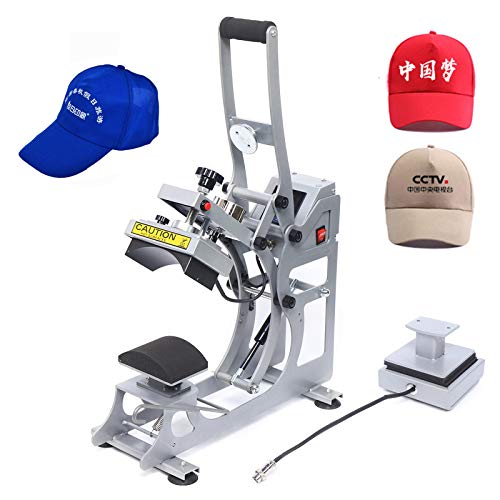 Prensa de transferencia térmica semi-automática para gorras 110V miniatura 4