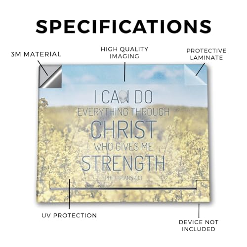 Image of Glossy Glitter Laptop Skin Compatible with Alienware X16 R2 (2024) - Through Christ - Premium 3M Vinyl Protective Wrap Decal Cover - Easy to Apply | Crafted in The USA by MightySkins
