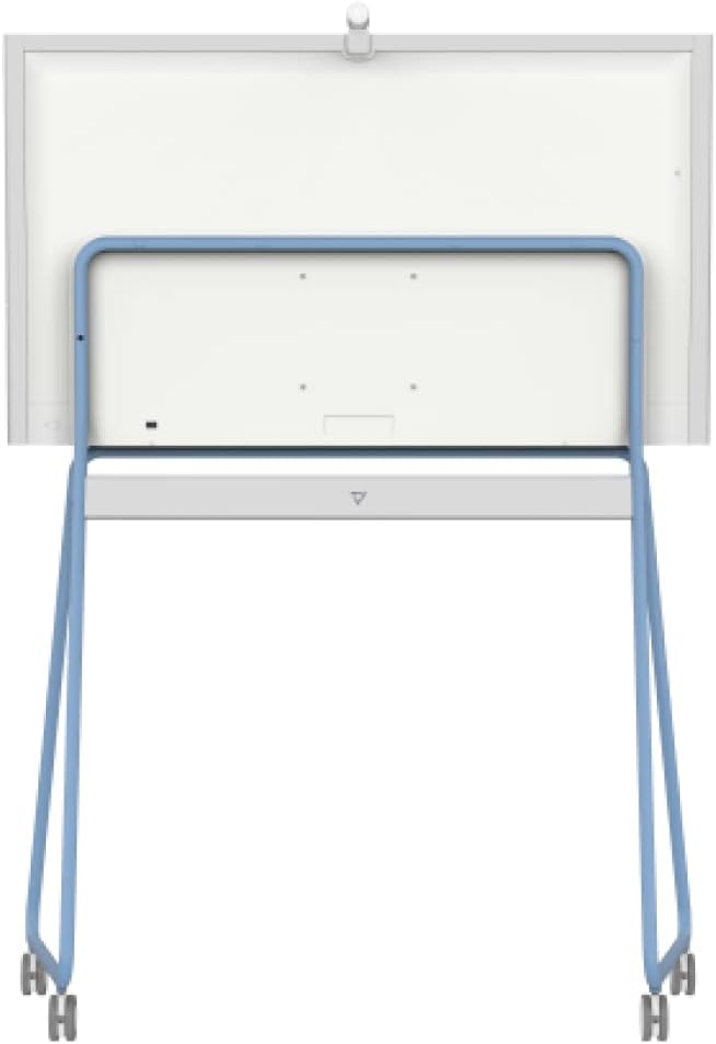 Vibe 55'' Interactive Whiteboard Portable Stand, Four Lockable Wheels, Sleek Design for The Modern Office or Classroom (Blue)