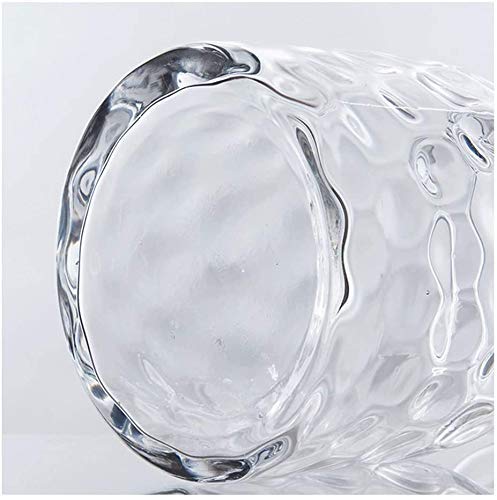 Vases en verre transparent avec bordure dorée élégante pour fleurs chic - 5