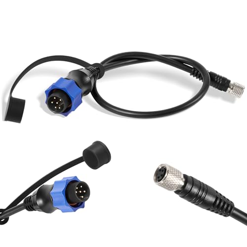 Zymurgoes 1852060 MKR-US2-10 Universal Sonar 2 Adaptor Cable Fits for Lowrance Fish Finder US2 Sonar Transducer for Minn Kota Trolling Motor #29594