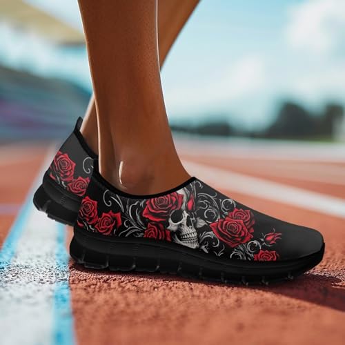 Image of Womens Slip On Walking Shoes Non Slip Loafer Breathable Holiday Travel Shoe Lightweight Casual Low Top Sneakers SizeUS 5.5-11.5