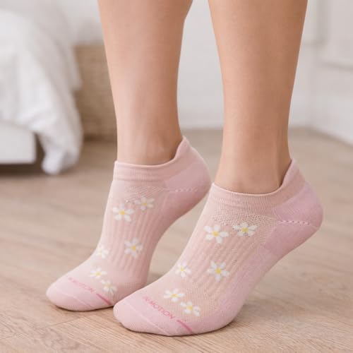 Image of Dr. Motion 6 Pairs Womens Low Cut Ankle Cushioned Breathable Compression Socks
