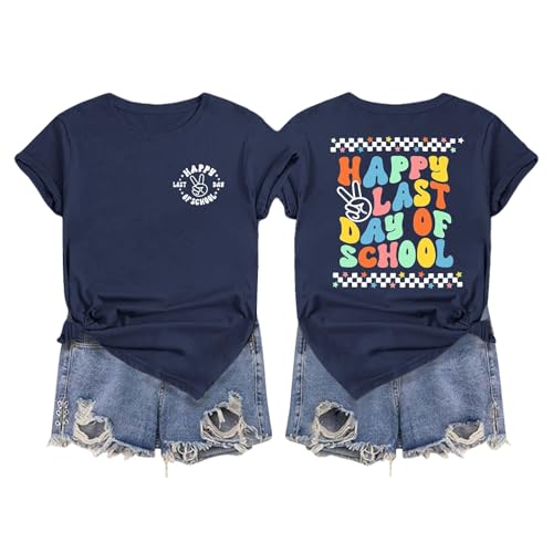 T-shirt décontracté femme imprimé alphabet haut été col rond