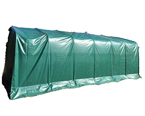 AMBISPHERE Garagenzelt Festzelt Hochwertiges Lagerzelt mit 550g/m² PVC Plane und Stahlrohrkonstruktion UV-Resistente und feuerhemmende Zeltgarage