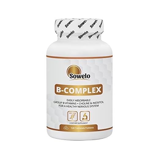 Sowelo Vitamine B-Complex Präparate I Nature Vitamin Komplex I Verbessert die Konzentration und die Geistige Leistungsfähigkeit I 120 Tabletten