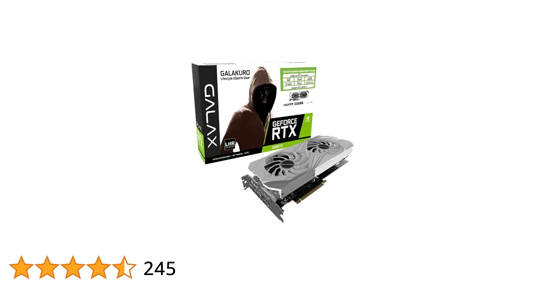 GK-RTX3060Ti-E8GB/WHITE 玄人志向 GALAKURO Amazon.co.jp: 玄人志向 NVIDIA GeForce RTX3060Ti 搭載