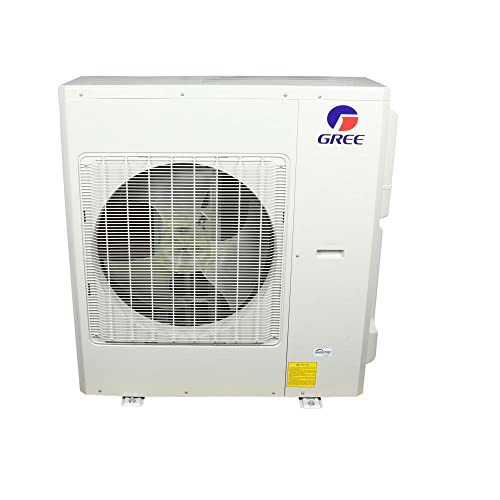 Gree 36,000 Btu Multi21+ Quad-Zone Ceiling Cassette Mini Split Air Conditioner Heat Pump 208/230V Seer 21 (12-12-12-12) #TOP1