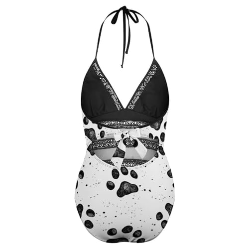 Bikini set une pièce avec effet gainant et tissu extensible - 5