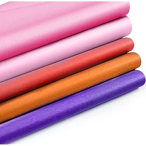 MERRIMEN 25 Mixed Colour Tissue Paper - 20x30 Inches Acid Free Biodegradable Sheets | Use for Gift Wrapping, Flowers, Arts & Crafts | A1 Paper Size | Pack of 25 (Mixed Style 2) Cover