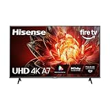 Hisense 55' Class A7 Series (55A7NF,2025 Model) 4K UHD Smart Fire TV, Voice Remote with Alexa, Wide Color Gamut, HDR10+, Dolby Vision, Dolby Atmos, Game Mode, ALLM, Stream Live TV Without Cable