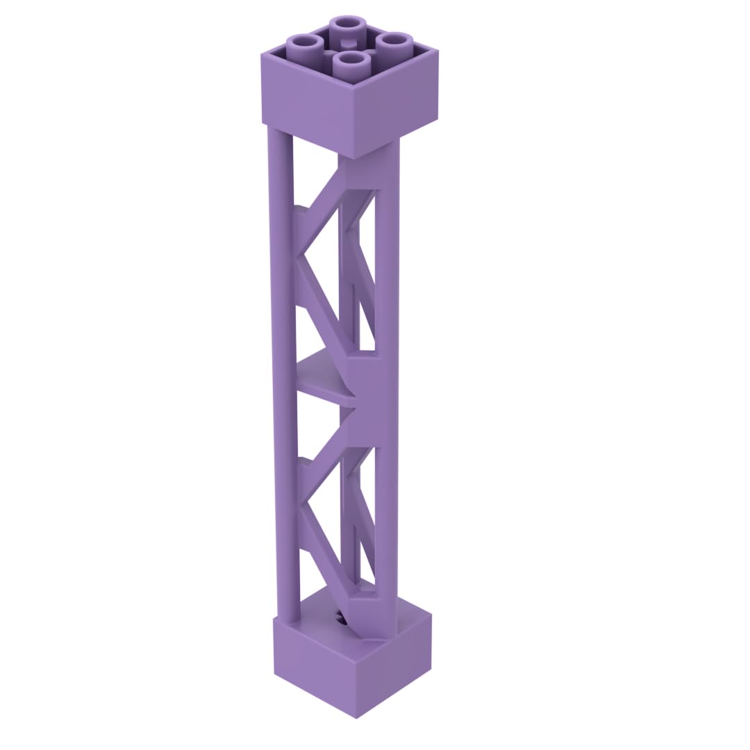 Transportation Pillar Support 10PCS Compatible with Lego GDS-M217 58827 Classic Bulk Toy MOC Color:Medium Lavender 324