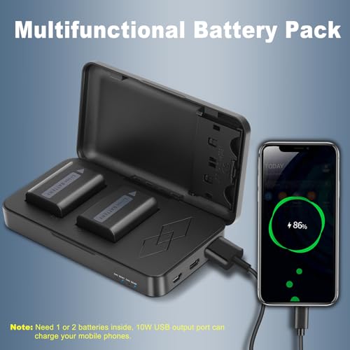 JYJZPB NP-FW50 Replacement Battery and ZV-E10 for Sony A6400 Charger Set by JYJZPB - Used condition - Image 3