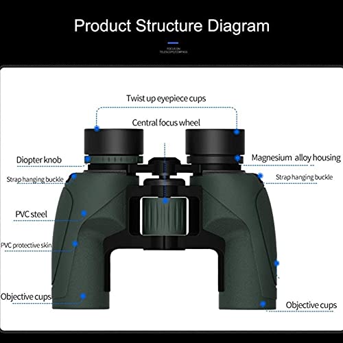 Binoculares compactos 8x32 resistentes al agua miniatura 2