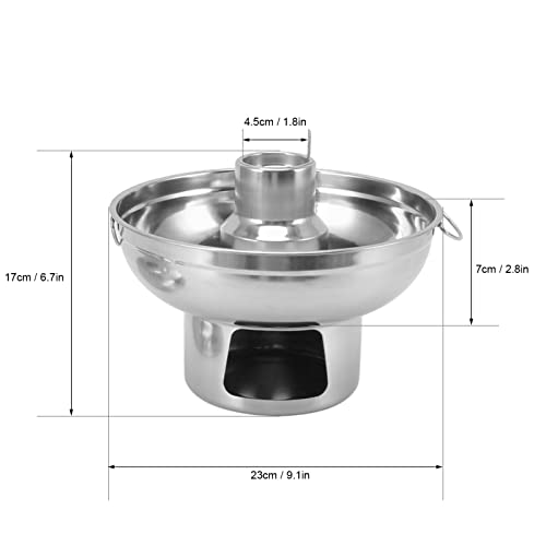 Olla caliente portátil de acero inoxidable para fondue y shabu miniatura 3