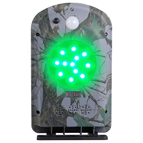 Lilbees Deer Feeder Light Hog Hunting Green Light Spotlight with PIR Motion Sensor