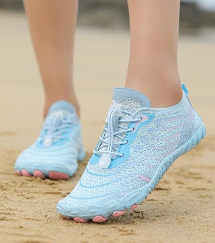 Barefoot Shoes for Women Men Wide Toe Box Breathable Non-Slip Quick-Dry Aqua Barefoot Water Shoes Athletic Beach Pool Swim Surf Diving Hiking Walking Shoes