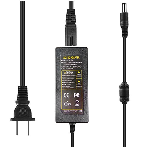 AEGOOL Power Adapter, 12V 5A Power Supply for LED Strip, 60 Watt Max DC Transformers for SMD5050 5630 5730 3528 2835 2811 LED Flexible Strip Light (UL Listed)