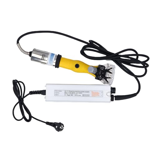 Tijeras de Ovejas Eléctricas Cizavo de Lana Carbono Cizalla Acero Acero Cizalla Lana Eléctrica Abs, Cabello Grande Carbono. (EU Enchufe 220-240V)