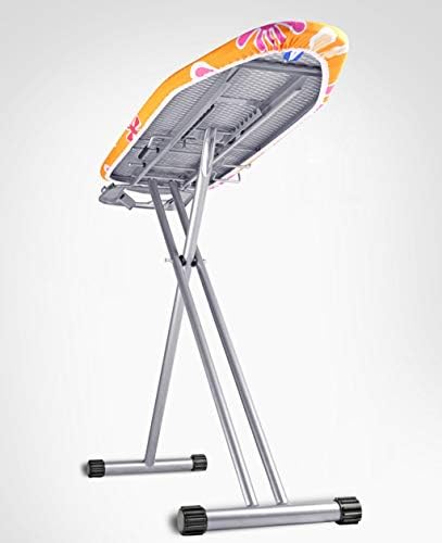 Fold Ironing Board, Laundry Floor-Standing Large Ironing Shelf Household Adjustable Anti-scalding Iron Rack Ironing Board, 1173385CM (Color : Orange) (Orange)