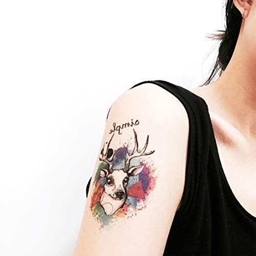 Temporary Tattoo Transfer Stickers (10pcs & Size: 8.3" x 5.9") Fashion Body Temporary Tattoo Temporary Rose Eye Tattoo for Party for Adult & Men & Women & Kid Boys Girls