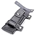 Leather Belt Scabbard Straight Blade Sheath For 6" Fixed Survival Ka-Bar Knife with Pouch Bag Black