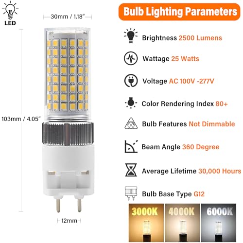 Ampoule LED G12 céramique pour un éclairage d'exception et durable - 7