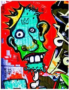 Poster vintage King Graffiti décoratif pour chambre d'ado, art mural rétro street de style loft