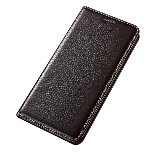 Étui pour Samsung S26 Plus en cuir orange idéal pour protéger son mobile au bureau