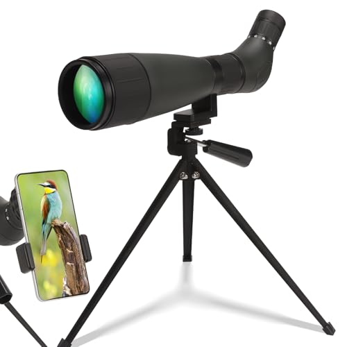 image for YEE 20-60x60 Spotting Scope for Target Shooting, 60mm HD BAK4 Fully Mu