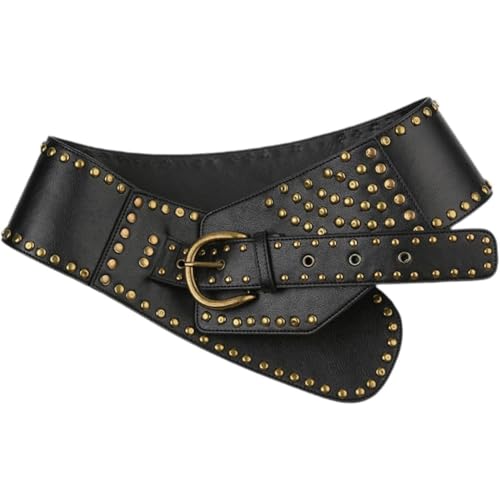 Cinturón ancho para mujer para ajustar vestidos góticos y retro