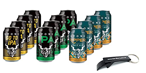 Craftbeer Bierpaket inkl. Öffner 12x0,355L Stone Brewing inkl. Pfand 3,00 EUR_12255 Cover
