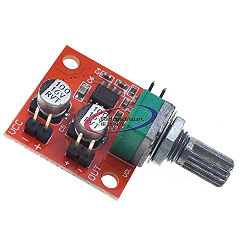Reland Sun DC 3.7V-12V LM386 Electret Microphone Power Amplifier Board Gain 200 MIC Amp Potentiometer