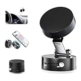 SEVENKA Vacuum Magnetic Phone Holder Compatible with iPhone 17 16 15 14 13 12, Samsung, All Phone, Small Universal Foldable Magnetic Phone Stand Car Mount with Windshield Suction Cup, Metal Ring